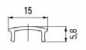 Preview: LED Abdeckprofil schräg, L: 2000 mm