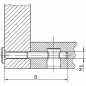 Preview: Flachkopfschrauben mit Innensechskant, M6 x 60 mm, VPE 100, vermessingt - Kopie