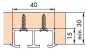 Preview: Doppellaufschiene zum Schrauben L: 3500 mm