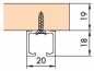 Preview: Einfachlaufschiene zum Aufschrauben L: 3500 mm