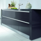 Preview: Griffmulde Horizontal, L: 2400 mm, schwarz, C-Profil