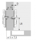 Preview: System 8099 "Hettich Direkt", Exzenter, D: 1,5 mm