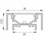 Preview: LED Leuchtenprofil Manila Plus Anbau, 2500 mm