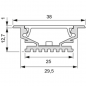 Preview: LED Leuchtenprofil Manila Plus Einbau, 2500 mm