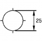 Preview: PVC Distanzscheibe 0,5 mm, für Glastürschlösser