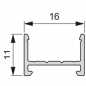 Preview: LED Leuchtenprofil Porto 1, 3000 mm