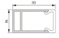 Preview: LED Leuchtenprofil WTU, 2500 mm