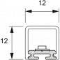 Preview: Abdeckprofil für Porto Mini 6, 3000mm, Kst. opal.