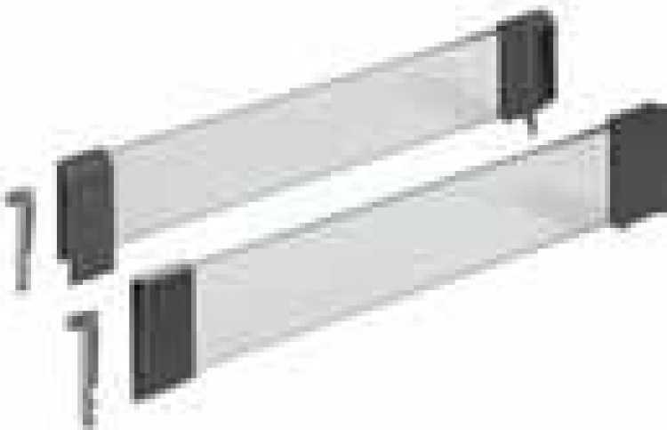 DesignSide Fl.glas klar/KS du.grau H: 144 mm, L: 520 mm