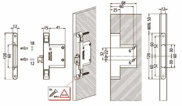 Wangen Aufhängebeschlag WAB 821.12, rechts