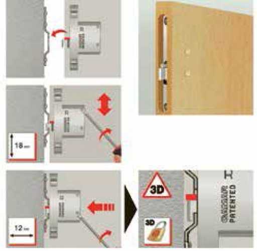 Wangen Aufhängebeschlag WAB 821.12, rechts