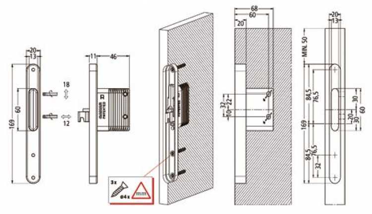 Wangen Aufhängebeschlag WAB 821.20, rechts