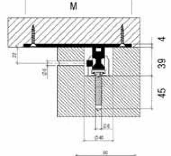 FIXISSIMO VE-50K, Holz/Stein, für vollmassive Tischfüße