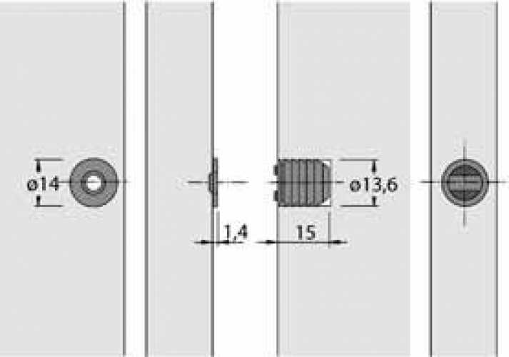 Haftmagnetschnäpper M 73 / GP 9, braun