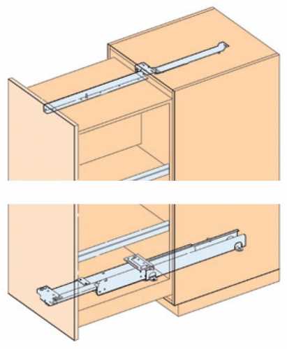 EKU Forte Hochschrankauszug, Auszugslänge 480 mm