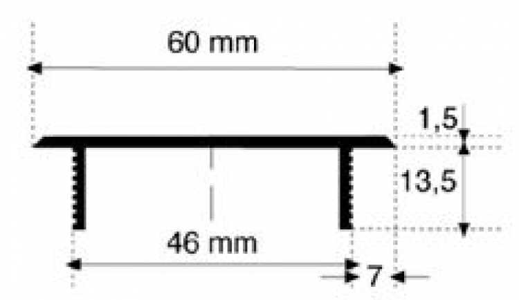 Lüftungsgitter Aluminium, 300 x 60 mm, LM Alu F1