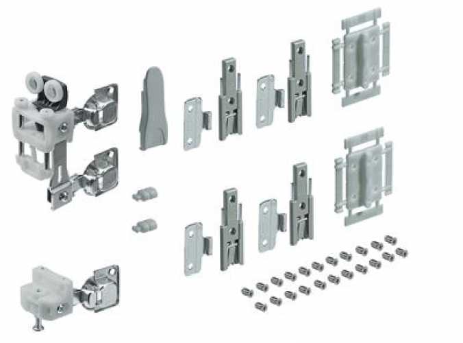 WingLine L Beschlagset max. Türflügelgewicht 25 kg ohne Schließautomatik, 600 mm, links