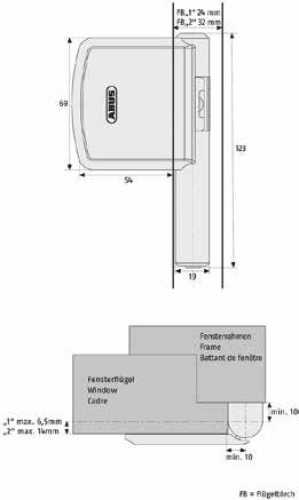 Schanierseiten-Sicherung FAS 101 weiß