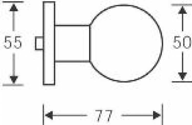 Türknopf, Aluminium F2