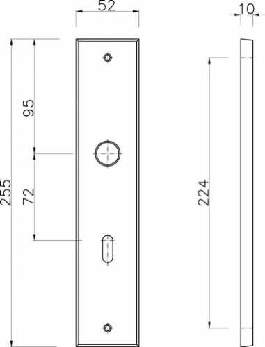 Renovierungschild 2111 BB, Messing