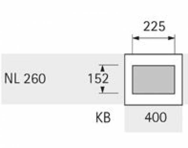 InnoTech Pull Rahmen für Korpusbreite 400 mm