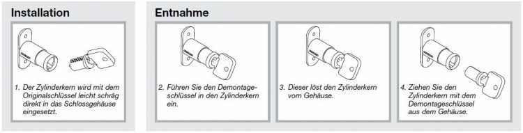 Demontageschlüssel IK A, Schließkreis A001-A600