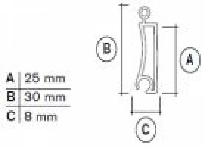 qm Kunststoff Rolladen DUO 25/8 Alu/Edelstahl-Optik