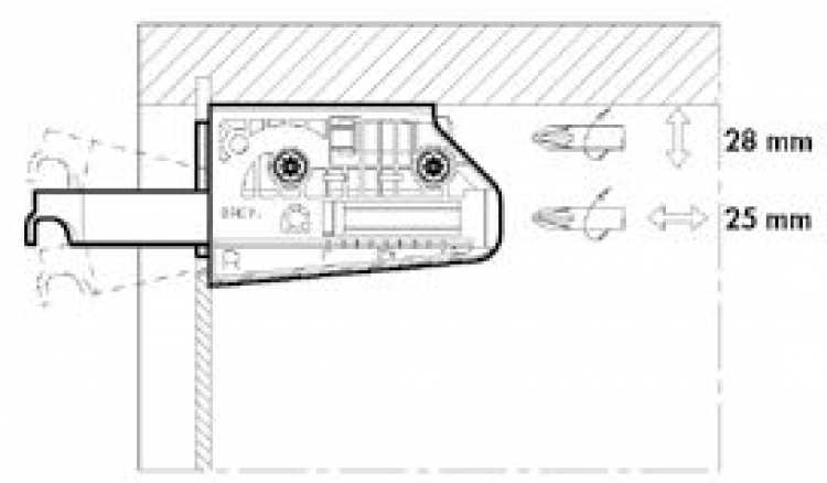 Schrankaufhänger SAH 806A links