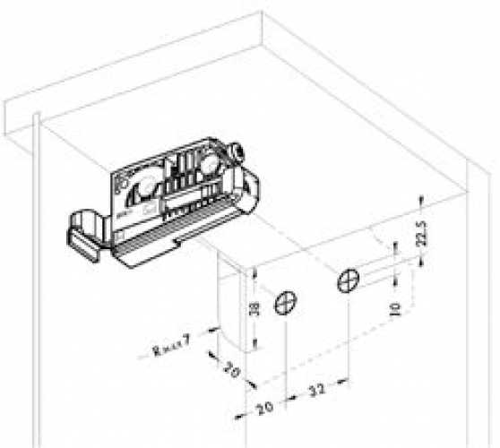 Schrankaufhänger SAH 806E links