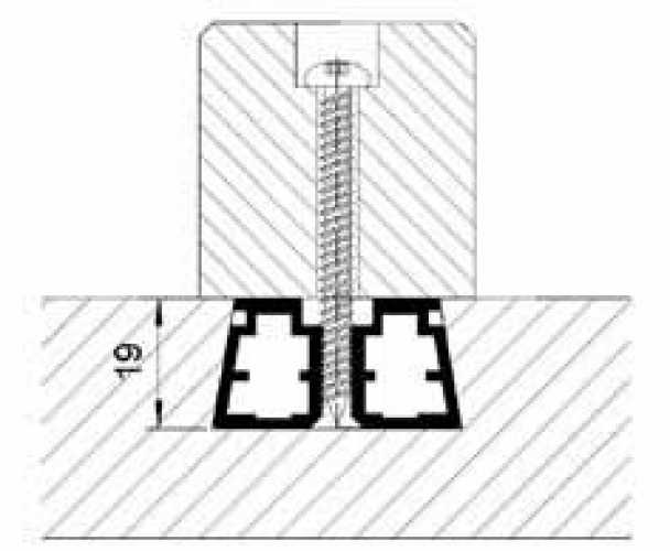 Gratleiste 1070 mm für Holzleiste