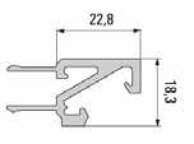 LED Beleuchtungsprofil, L: 4100 mm