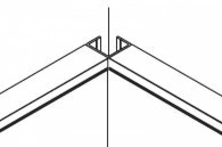 Eckprofil zu Nischensystem 4-18, L: 4100 mm