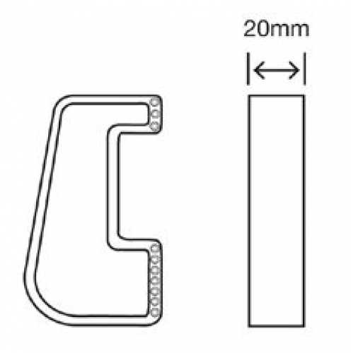 Distanzstück 20 mm für Kleiderlift Tandem 15