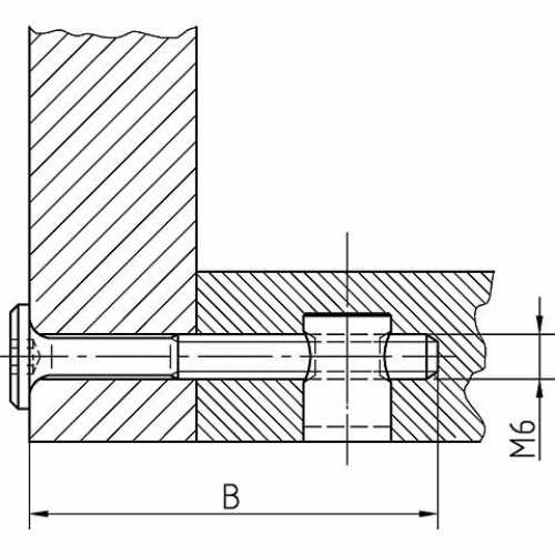 Flachkopfschrauben mit Innensechskant, M6 x 60 mm, VPE 100, vermessingt - Kopie