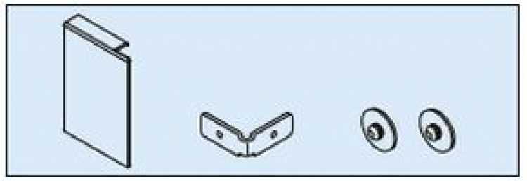 Blendenendstück-Set, rechts, ES-Optik