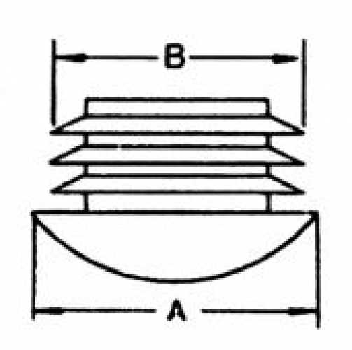 Gleiter für Rundrohr Typ SRL, Ø 16 mm