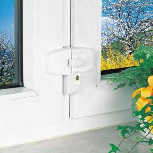 Fenster-Zusatzschloss DFS 95 braun