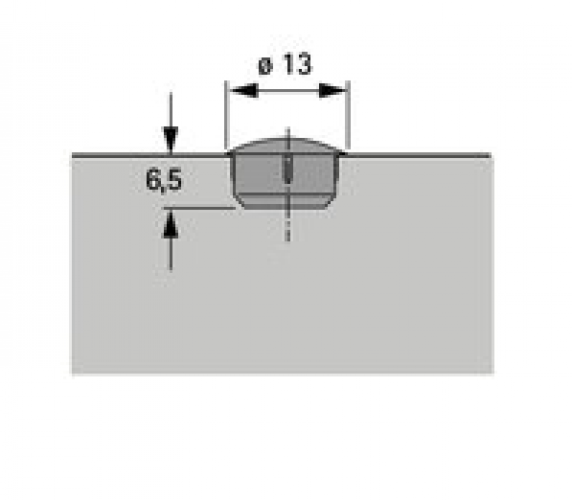 Abdeckkappe weiß für Bohr-Ø 10 mm, VPE 100