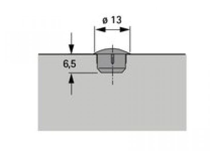 Abdeckkappe braun für Bohr-Ø 8 mm, VPE 100