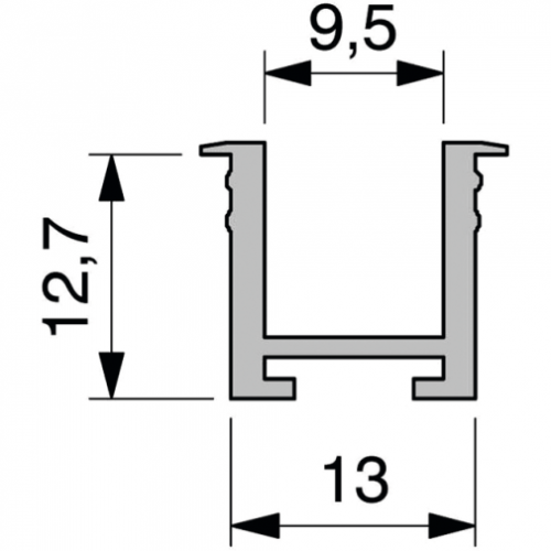 Laufschiene für Führungsschnecken 2500mm