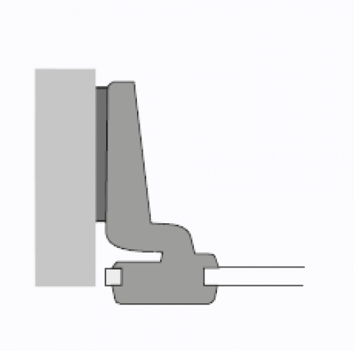 Glastürschanier Intermat 9904, 95°, TU 12/S, einliegend