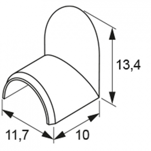 Lochabdeckung für Kabelkanal 10x5 mm