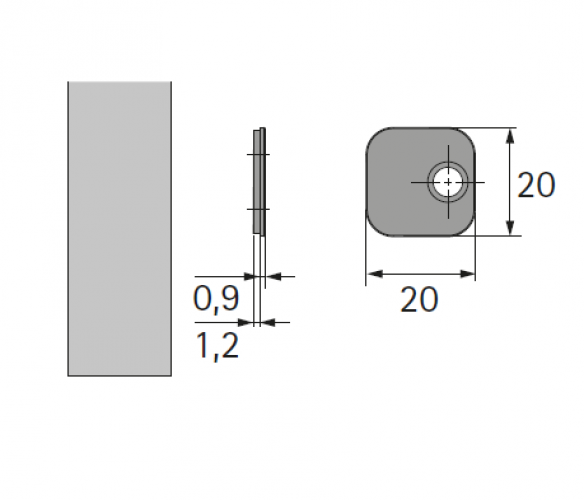 Gegenplatte Push to open Magnet