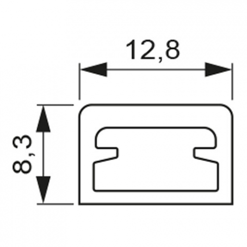 LED Leuchtenprofil Vedua 12V, 2500 mm