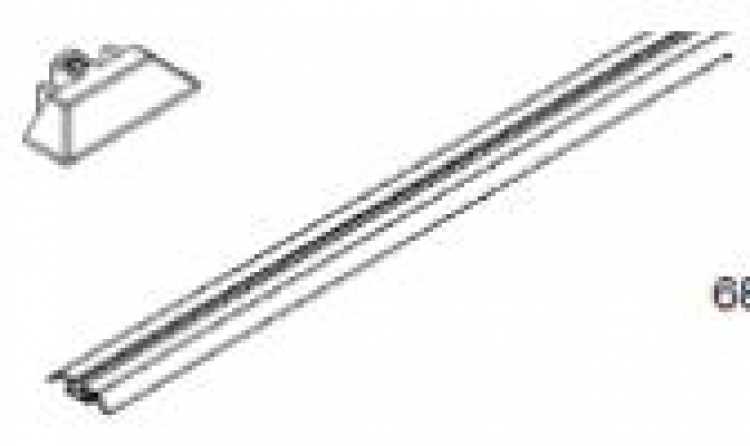 Einfachführungsschiene zum Kleben 6000mm