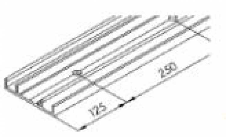 Montageschiene zu Einfachführungsschiene 2500mm