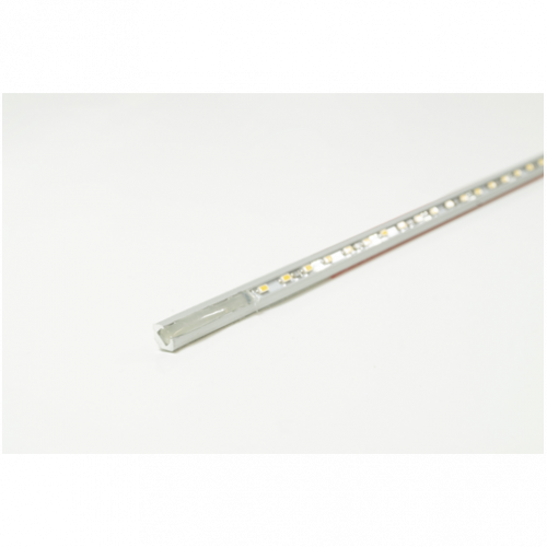 LED Micro Line 45°, 1200mm, 12V, 10W, NW, alu, 2x Anschlussltg. 3m, silber/sw, Mini LED Stecker, sw