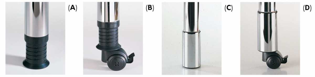 Tischbeine ZOOM. Ø 60 H: 650 mm Schwarz lackiert