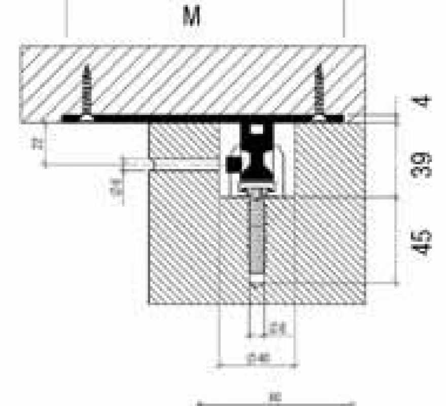 FIXISSIMO VE-60K, Holz/Stein, für vollmassive Tischfüße