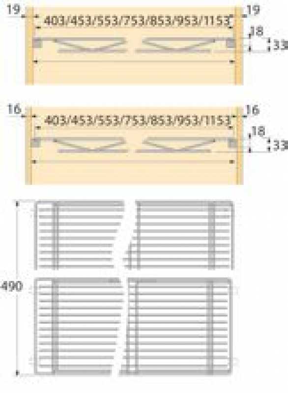 Drahtfachboden für KB 900 mm